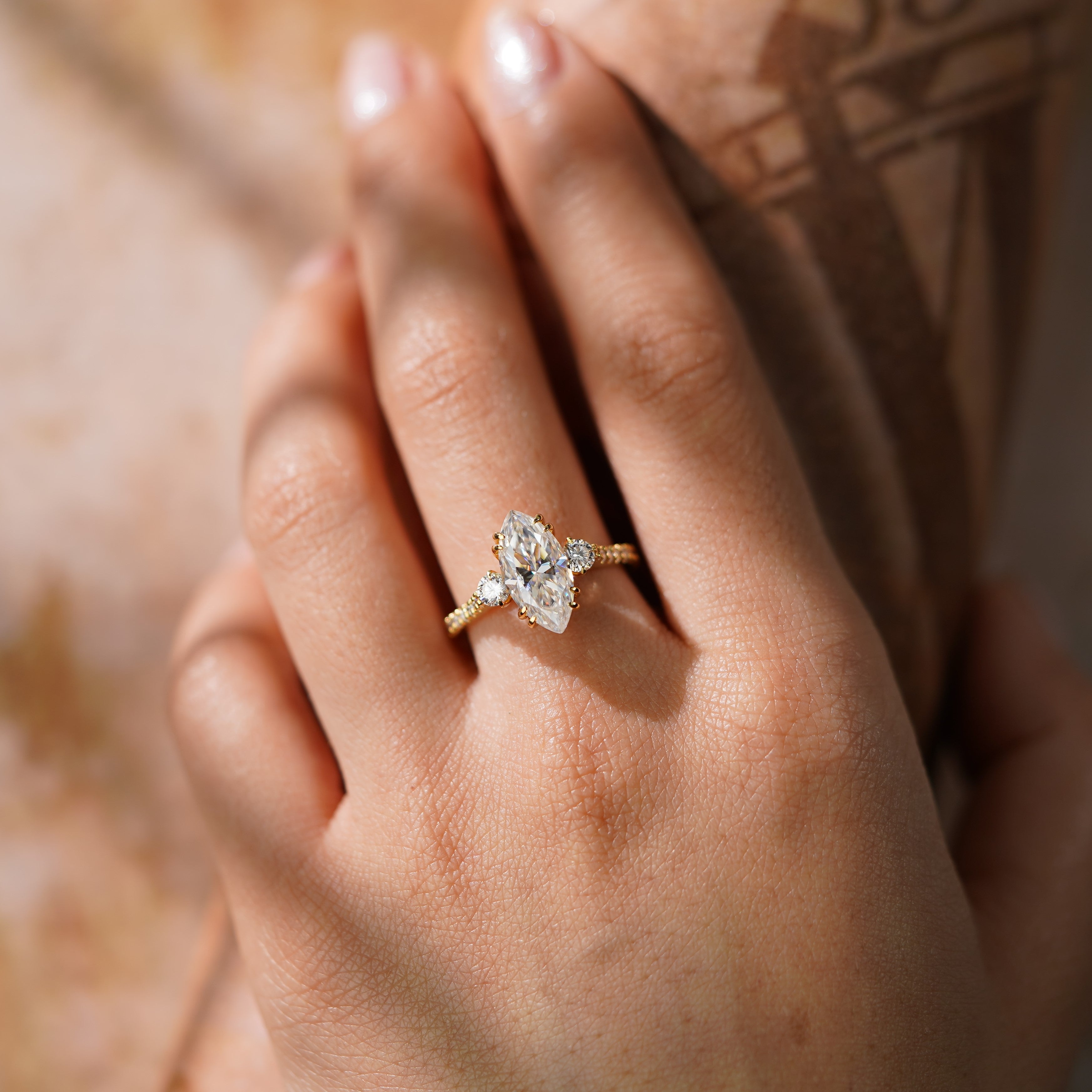 Oval Solitaire Engagement Ring – 2 CT Lab Grown Diamond